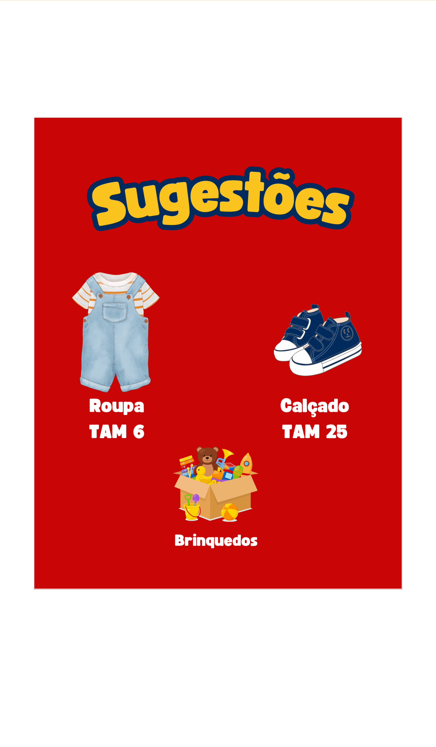 Sugestões de presente