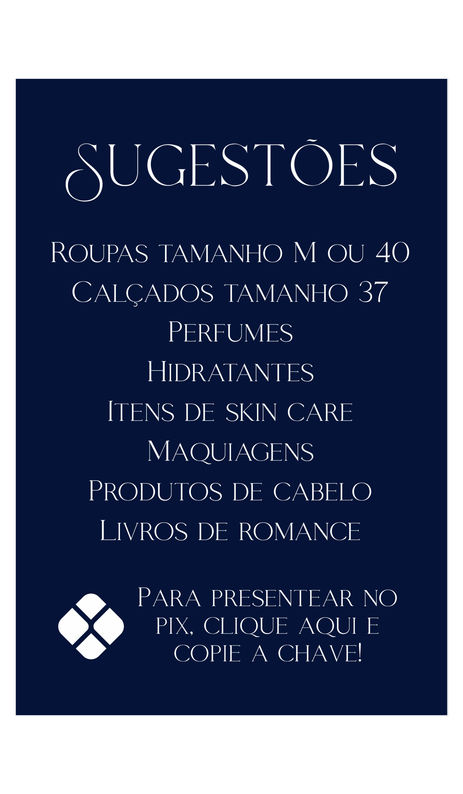 Sugestões de presente