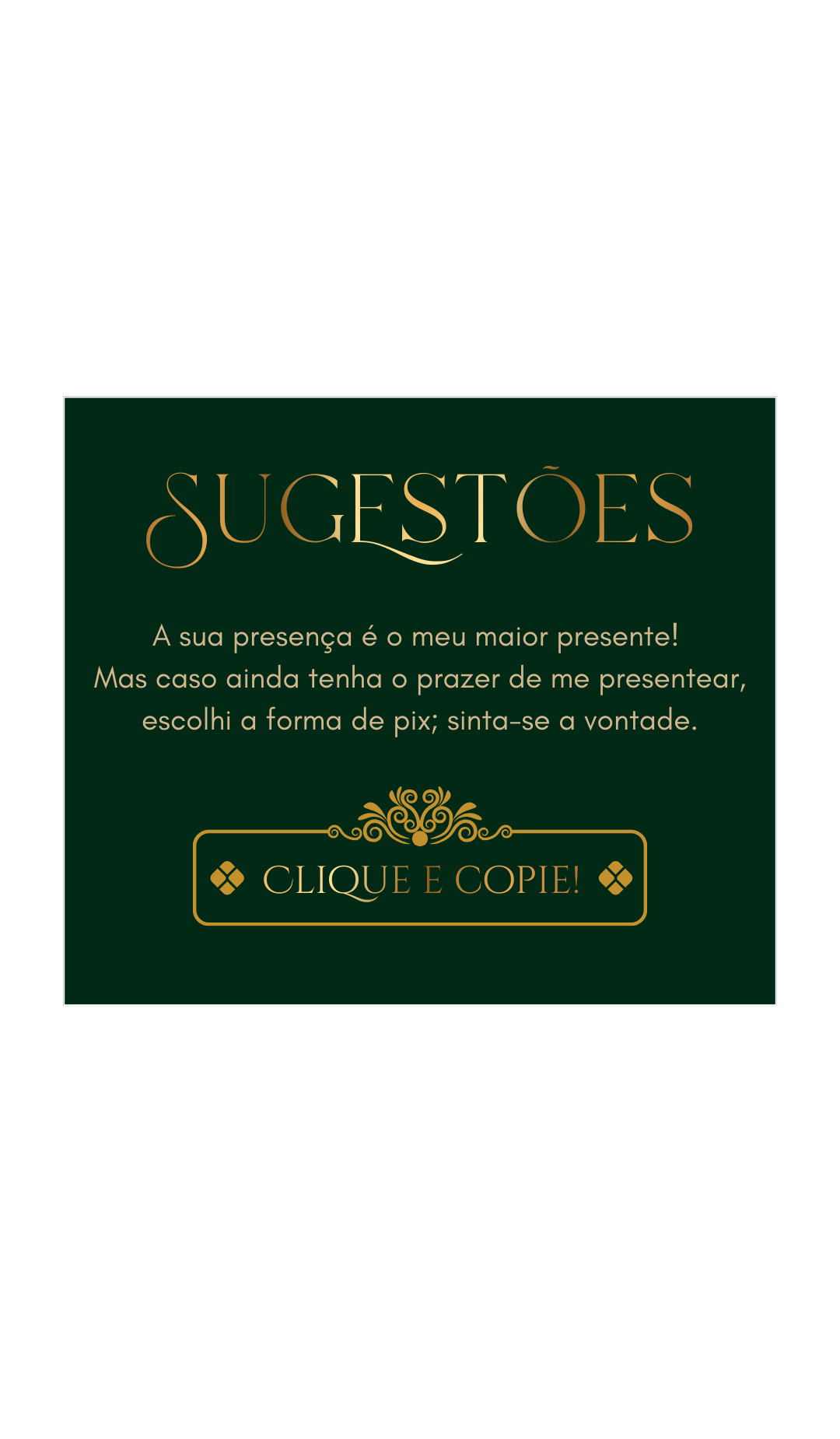 Sugestões de presente