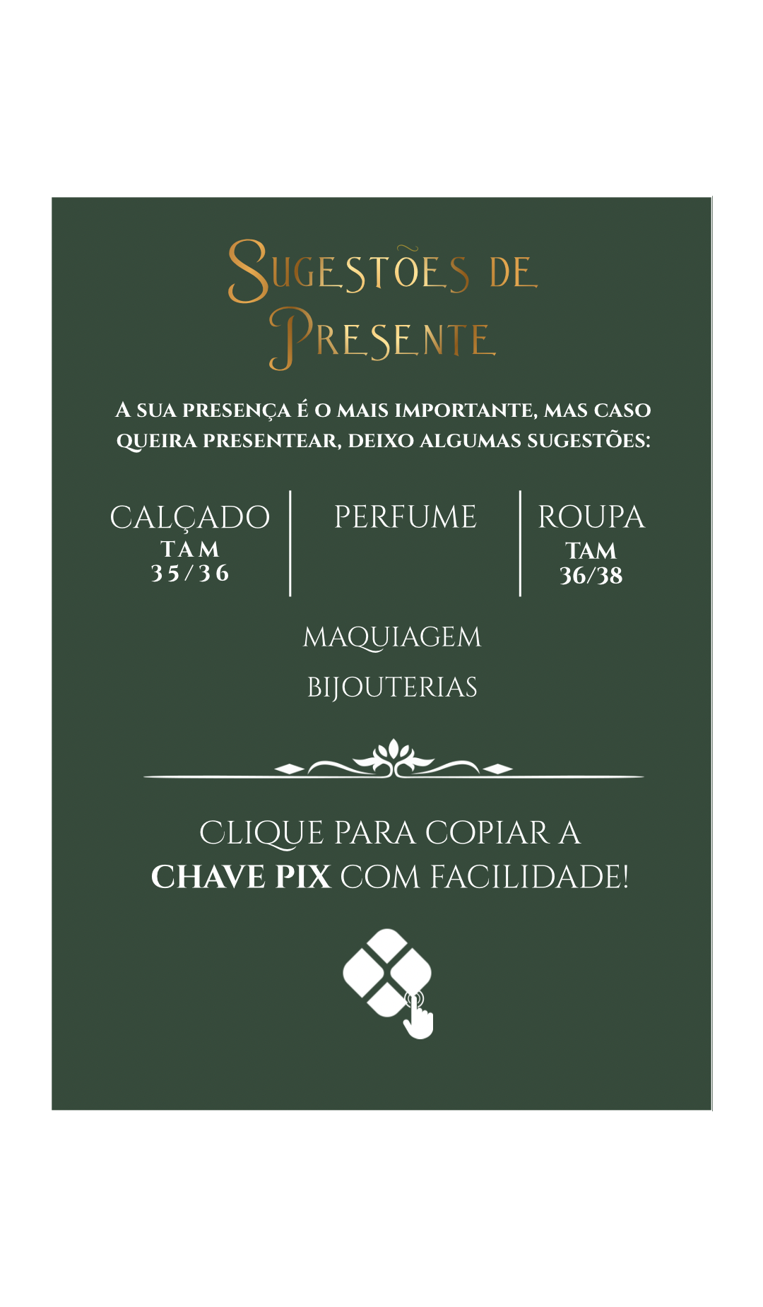 Sugestão de presente